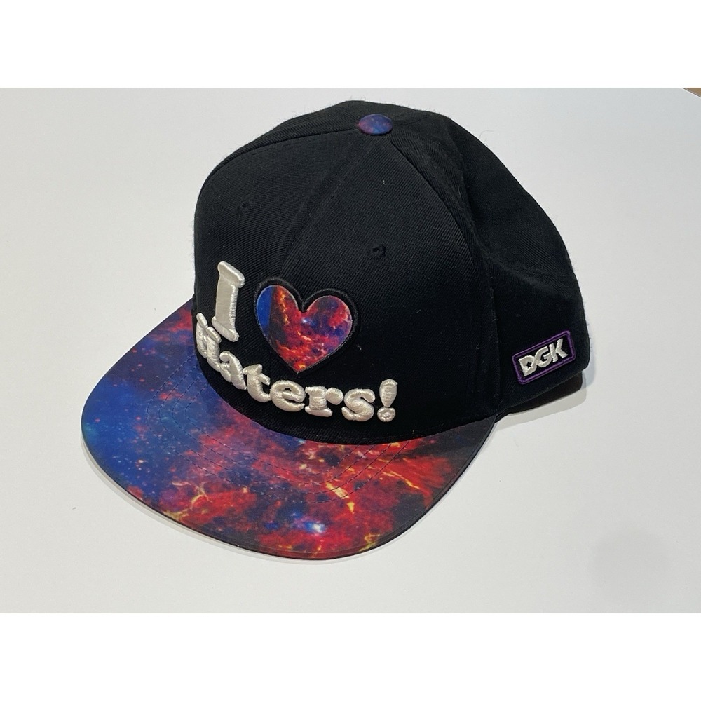 Dirty Ghetto Kids DGK Kayo "I Love Haters" Motivation SnapBack Hat Skater Y2K